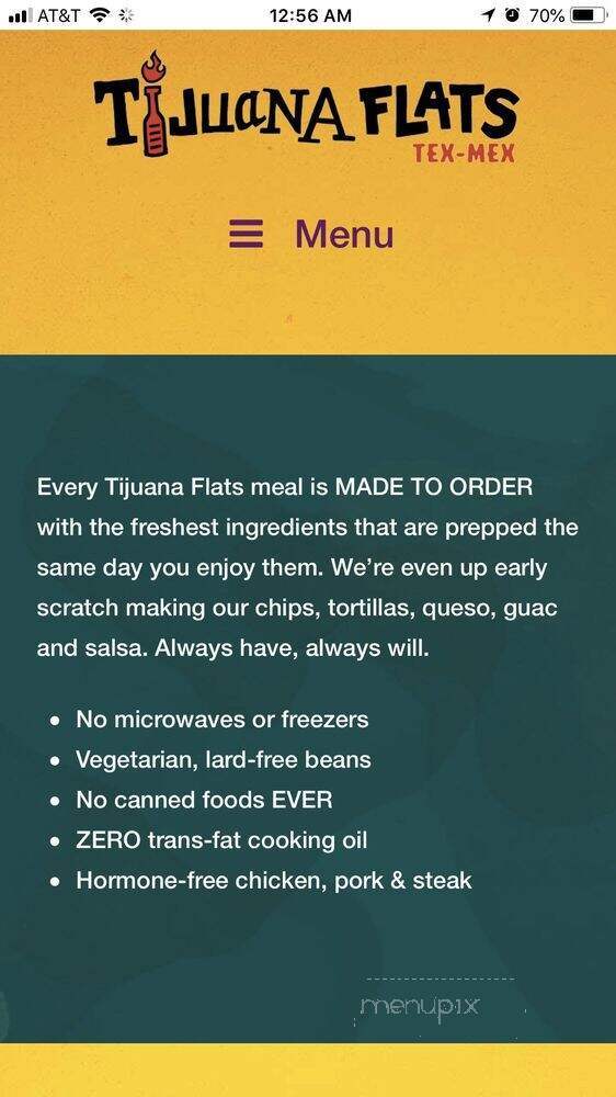 Tijuana Flats - Valrico, FL menu_pic