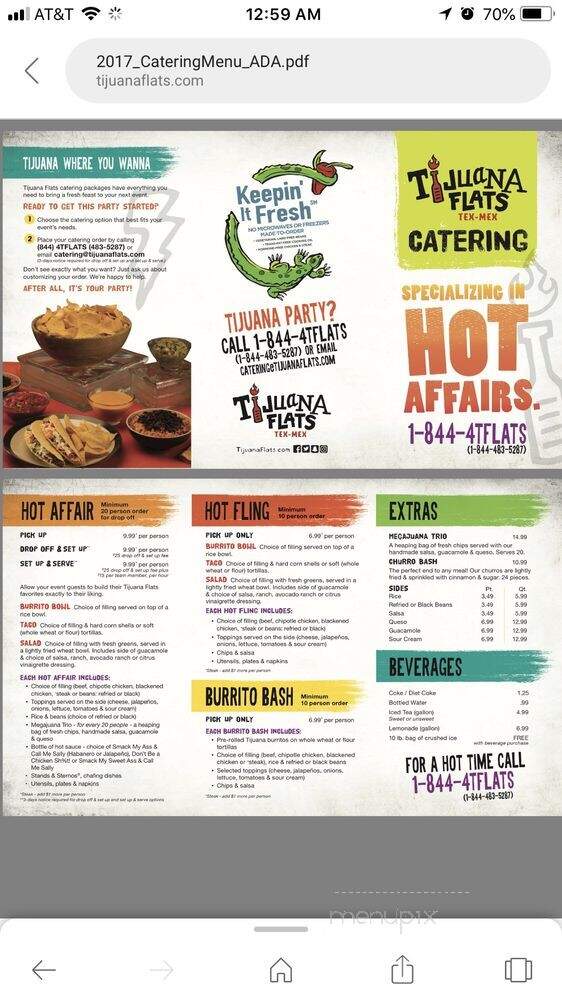 Tijuana Flats - Valrico, FL menu_pic