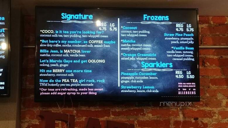 Teas N' Mi - Philadelphia, PA menu_pic