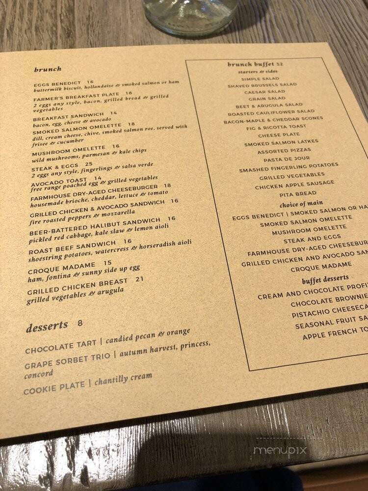 Farmhouse - Los Angeles, CA menu_pic
