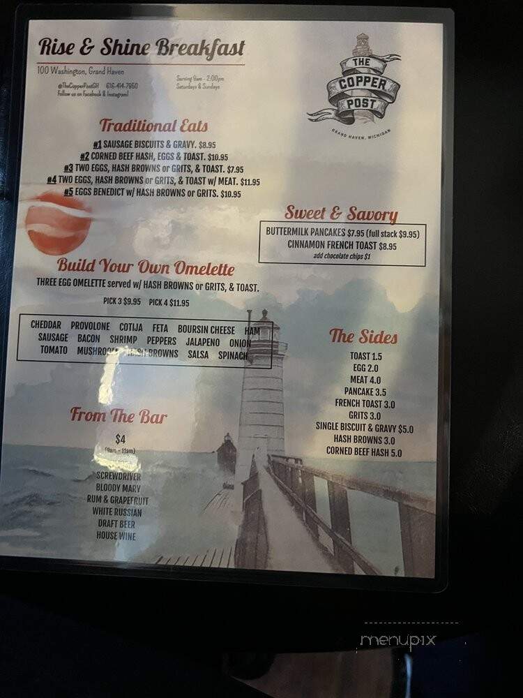 The Copper Post - Grand Haven, MI menu_pic