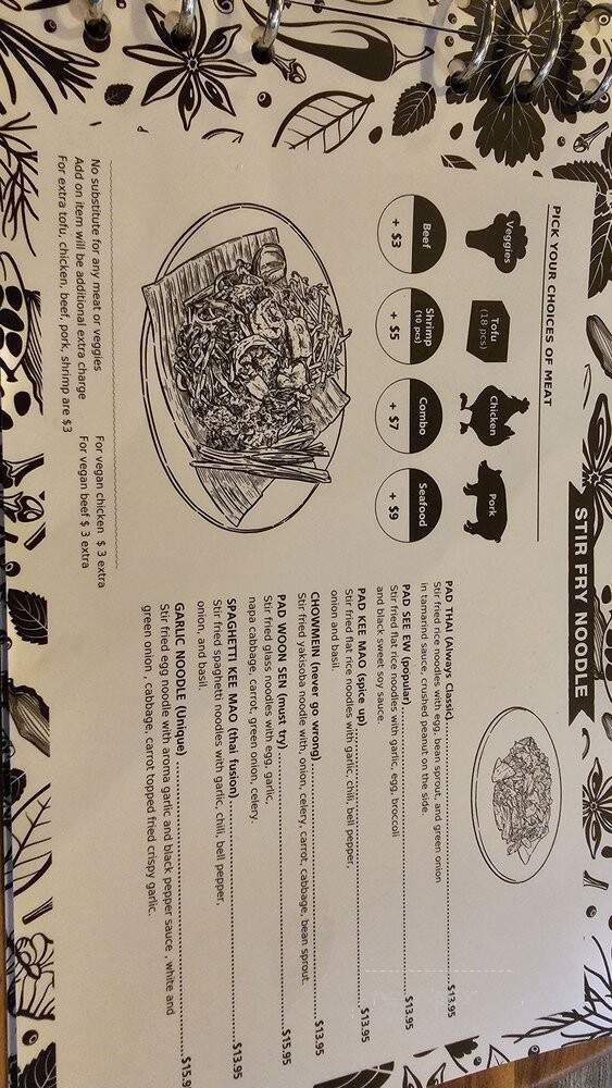 Tho One Thai Eatery - La Verne, CA menu_pic