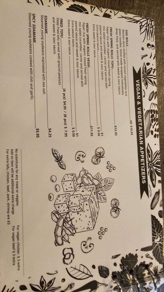 Tho One Thai Eatery - La Verne, CA menu_pic