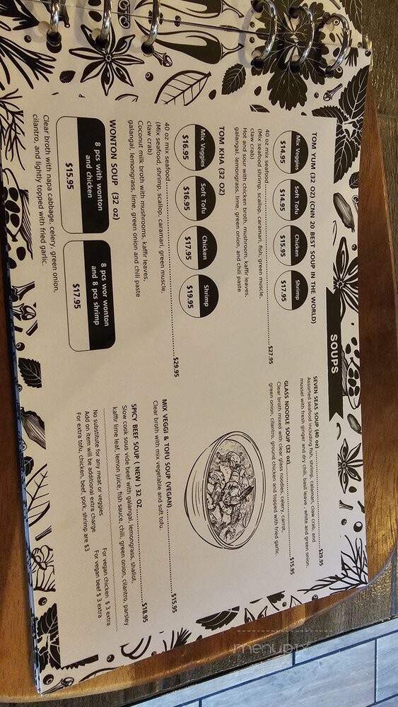 Tho One Thai Eatery - La Verne, CA menu_pic