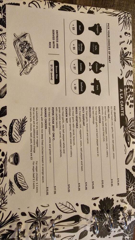 Tho One Thai Eatery - La Verne, CA menu_pic