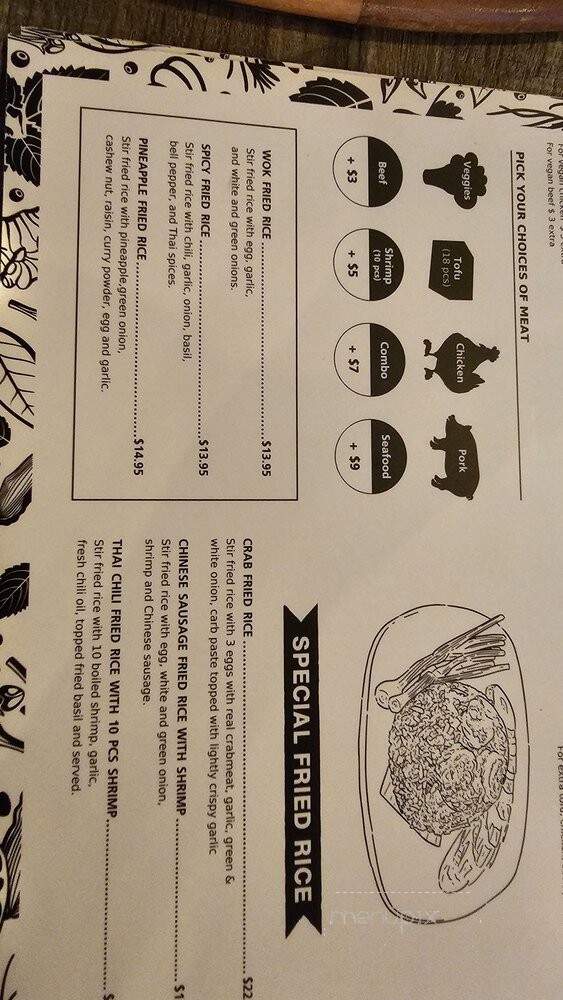Tho One Thai Eatery - La Verne, CA menu_pic