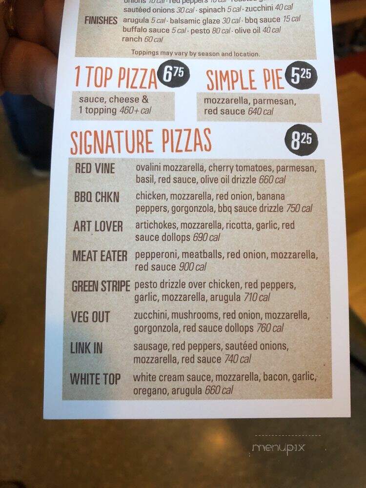 Blaze Fast-Fire'd Pizza - Tallahassee, FL menu_pic