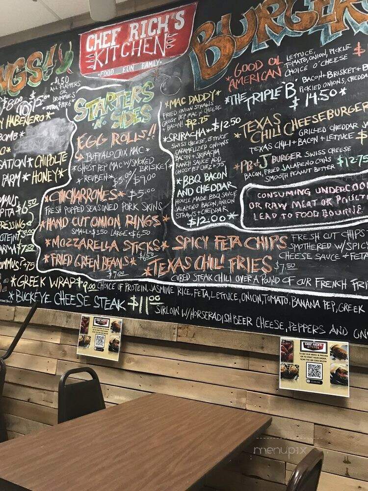 Chef Rich's Kitchen - Westerville, OH menu_pic