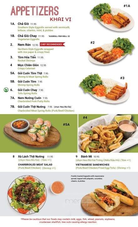 Pho Anvi - Norwalk, CA menu_pic