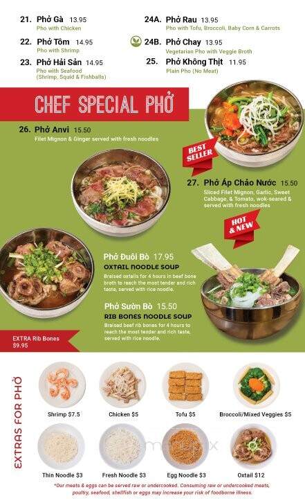 Pho Anvi - Norwalk, CA menu_pic