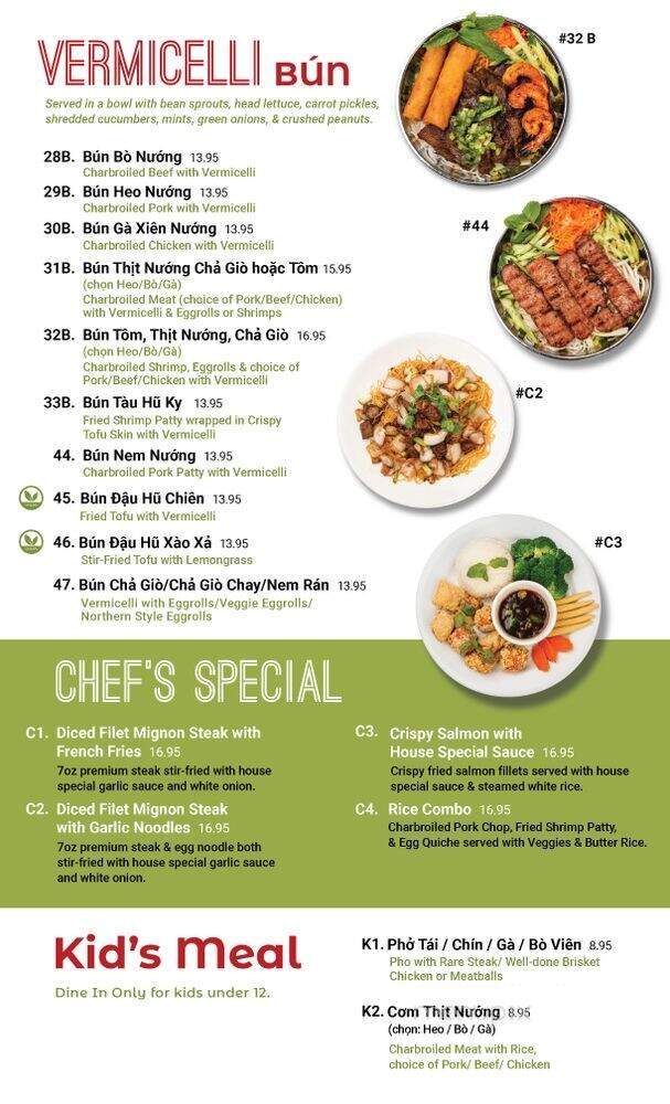 Pho Anvi - Norwalk, CA menu_pic