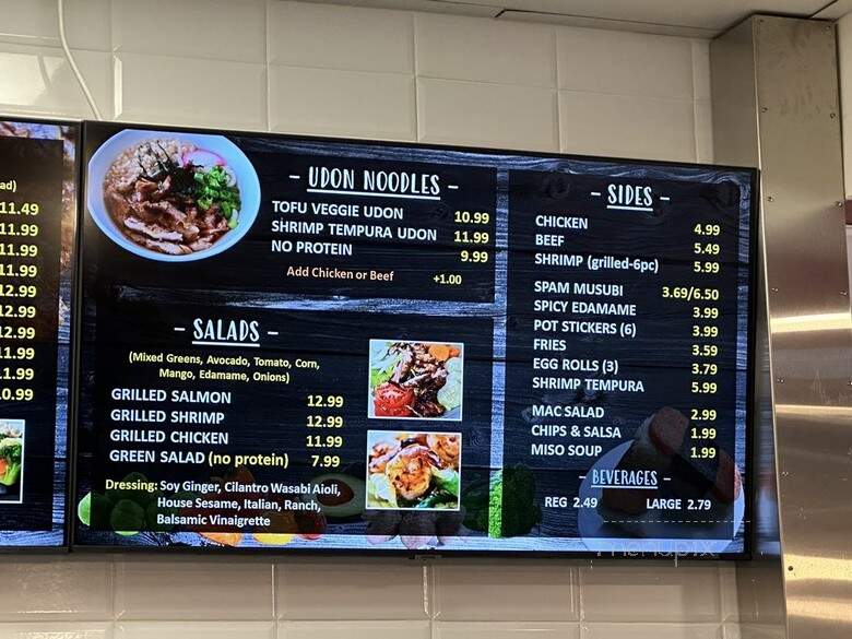 Spin Poke & Grill - Anaheim, CA menu_pic