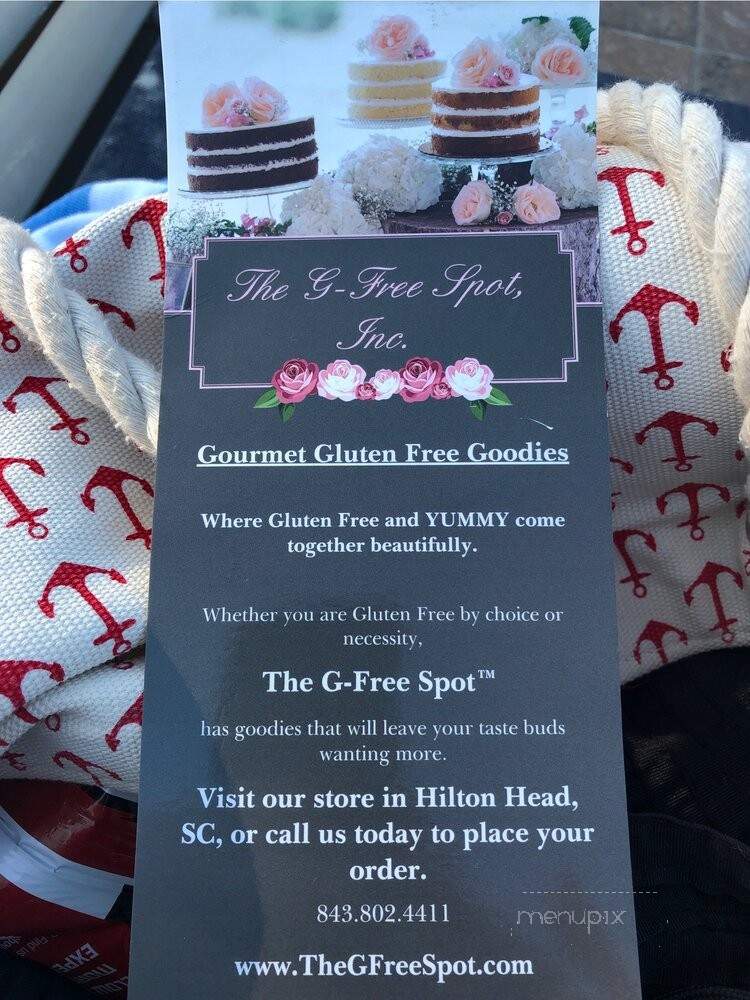 The G-Free Spot - Hilton Head Island, SC menu_pic