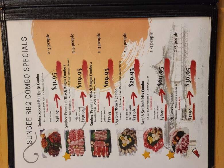 Sunbee - South Daytona, FL menu_pic