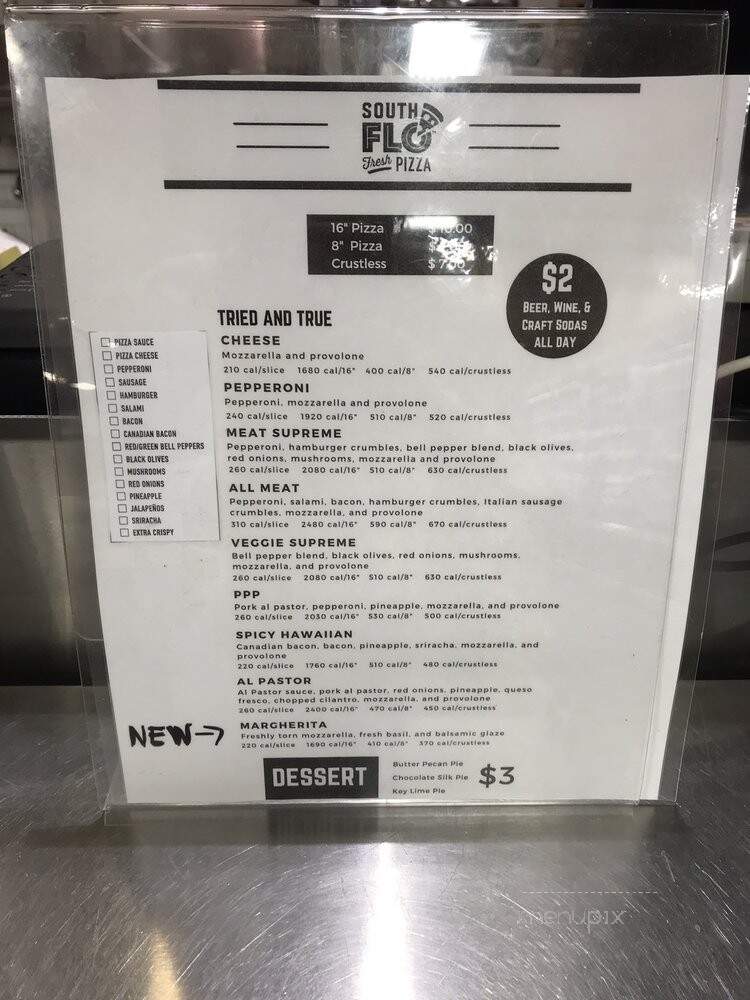 South Flo Pizza - The Woodlands, TX menu_pic