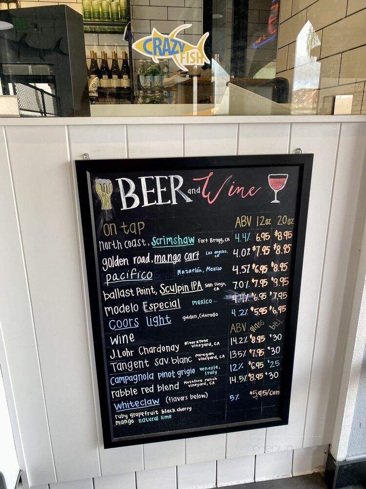 Crazy Fish - Los Angeles, CA menu_pic