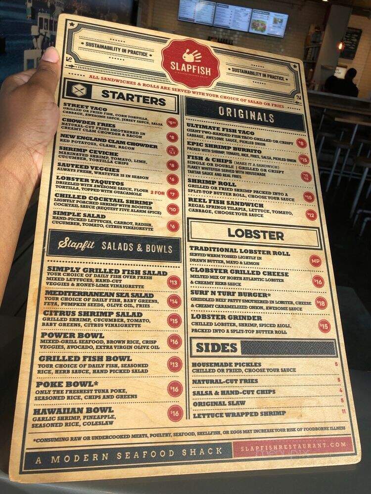 Slapfish - Rockville, MD menu_pic