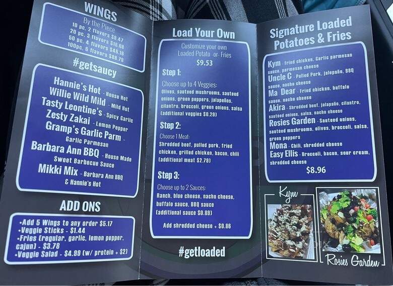 Wings & Pot - Los Angeles, CA menu_pic