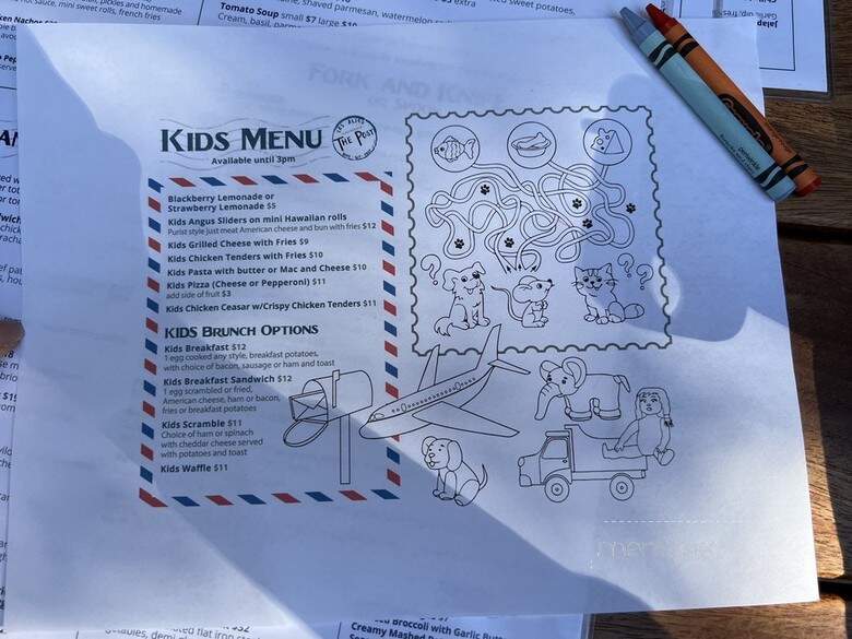 The Post - Los Altos, CA menu_pic