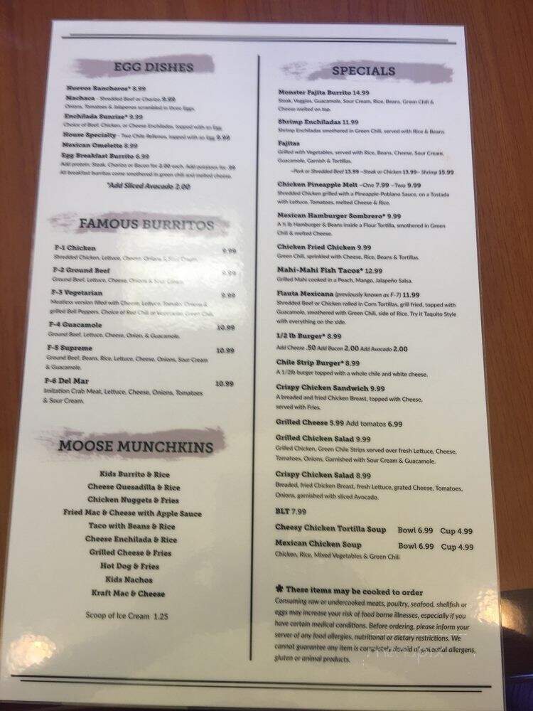 Moosehill Brighton - Brighton, CO menu_pic