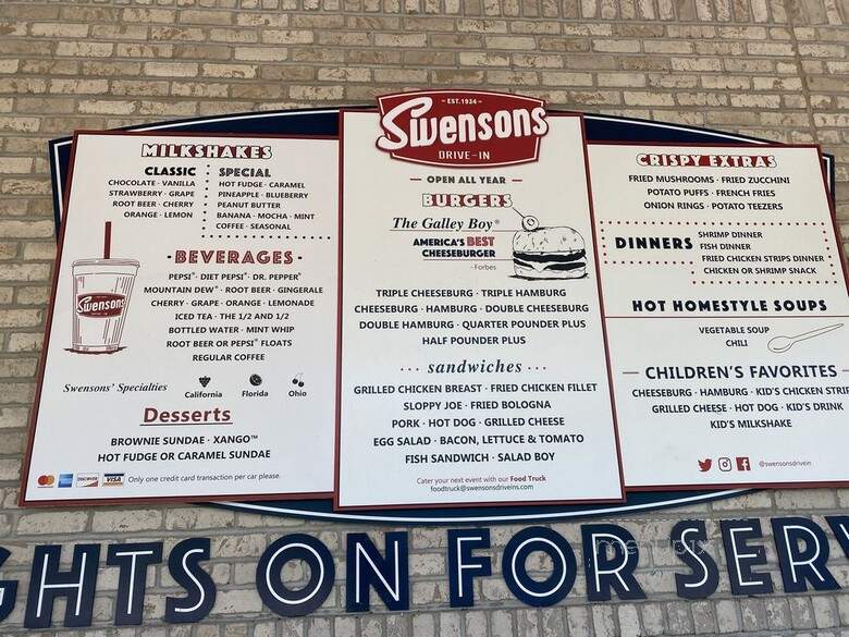 Swensons Drive-In - Cleveland, OH menu_pic
