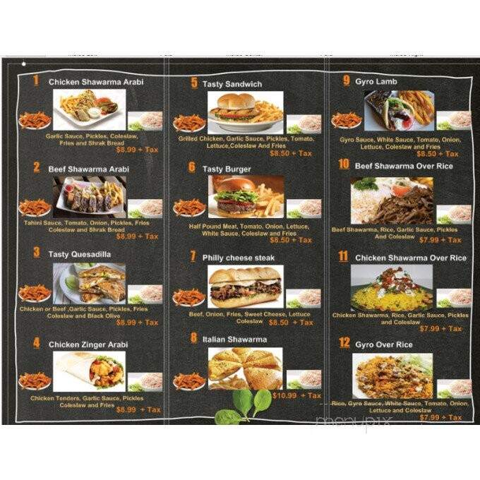 Tasty Sandwich - Houston, TX menu_pic
