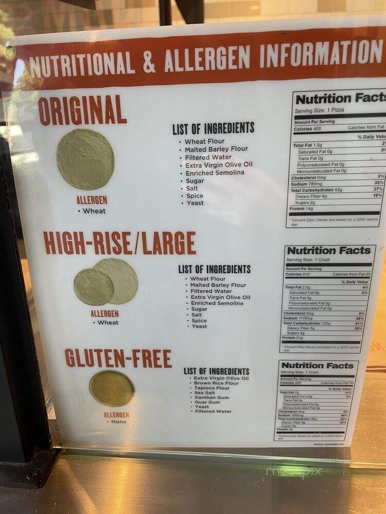 Blaze Fast-Fire'd Pizza - Fountain Valley, CA menu_pic