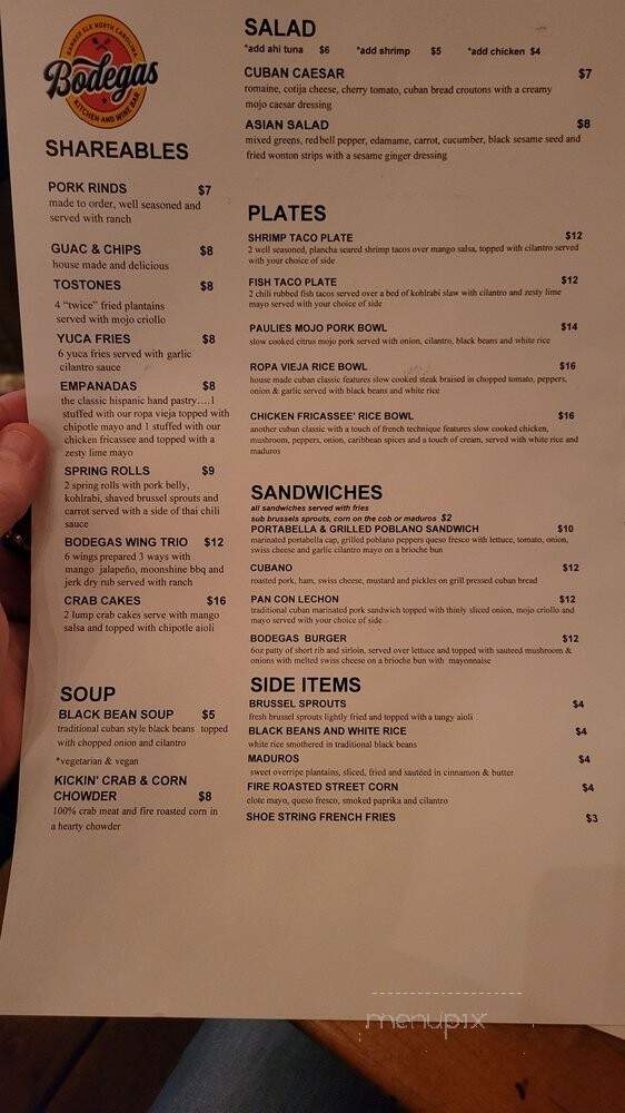 Bodegas Kitchen and Wine Bar - Banner Elk, NC menu_pic