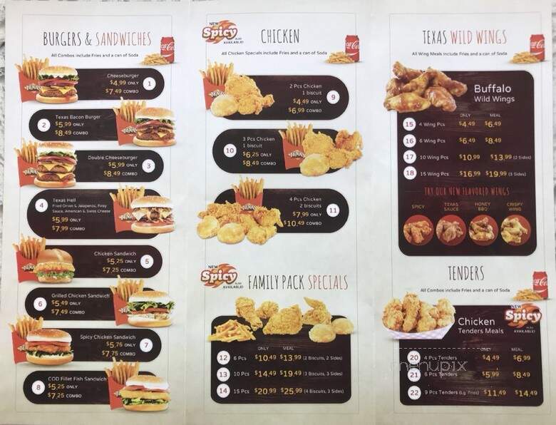 Texas Chicken & Burgers - Kew Gardens, NY menu_pic