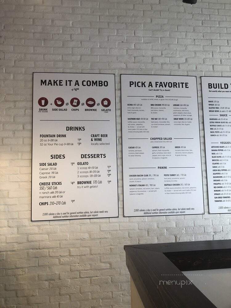 Your Pie - Fayetteville, GA menu_pic