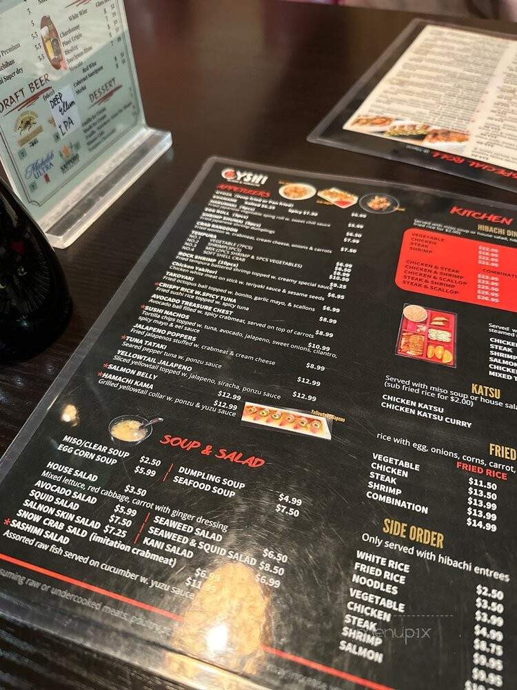 Oyshi - Grand Prairie, TX menu_pic