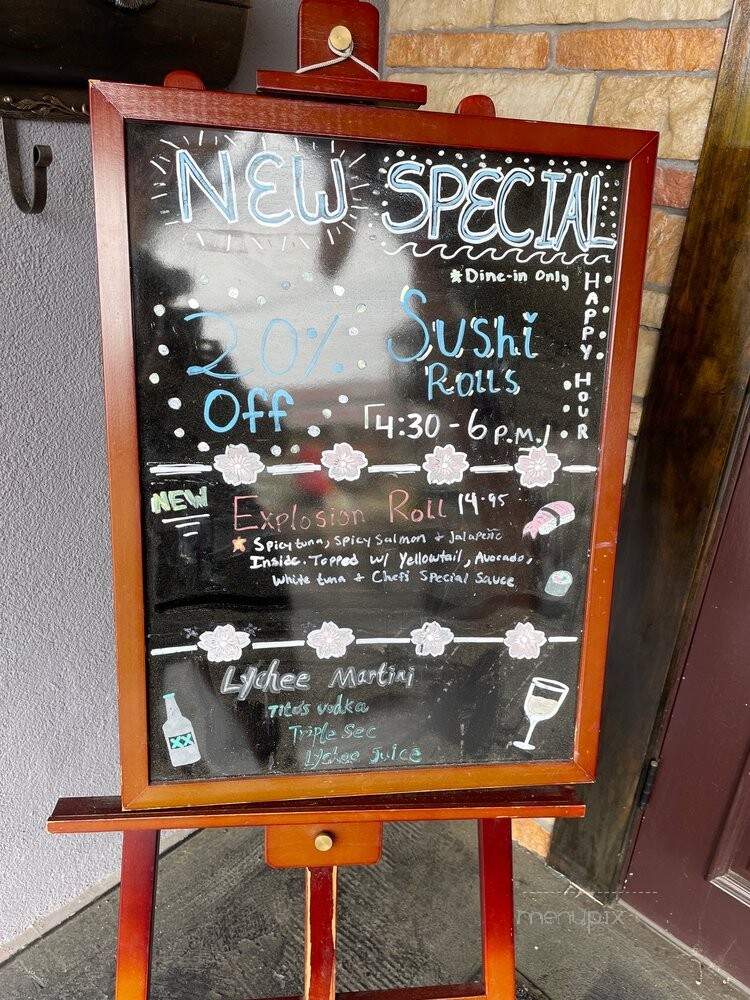 Sakura Hibachi & Sushi Bar - Athens, GA menu_pic