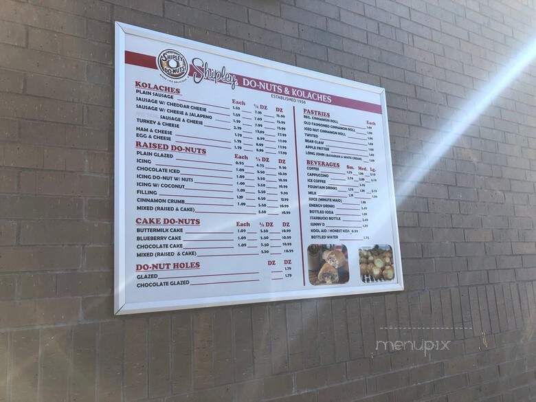 Shipley Do-Nuts - McKinney, TX menu_pic