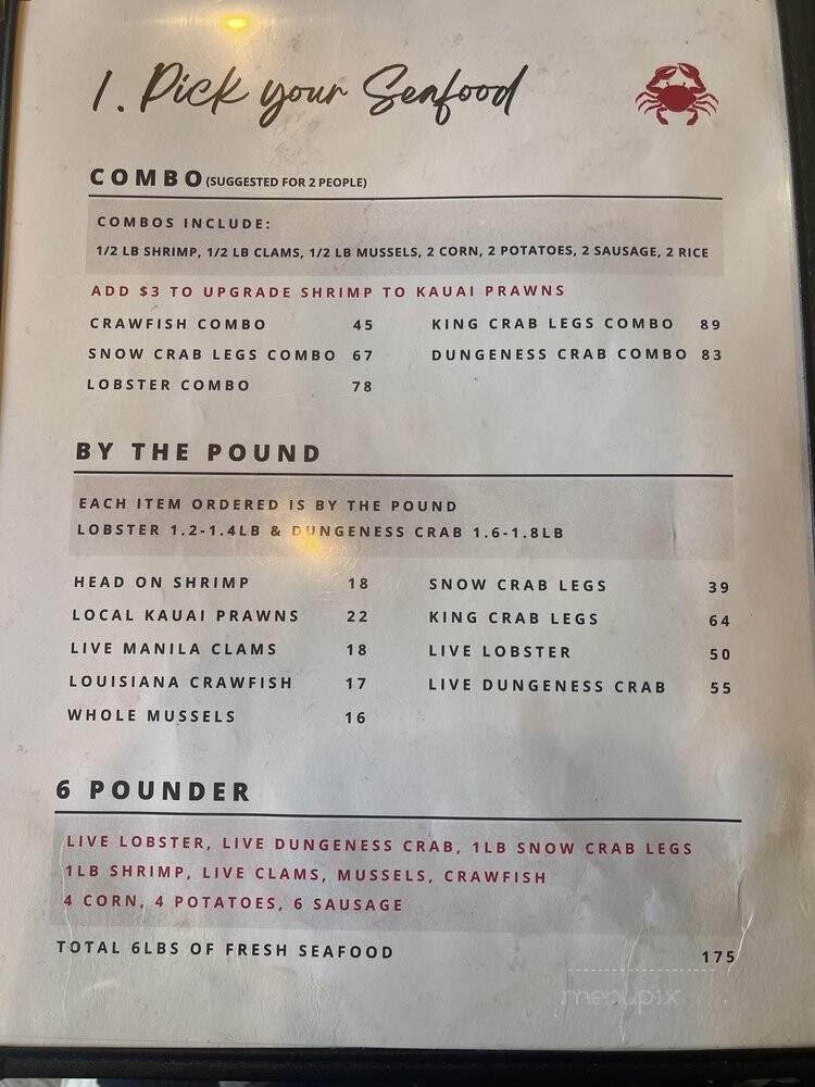 Kickin Kajun - Honolulu, HI menu_pic