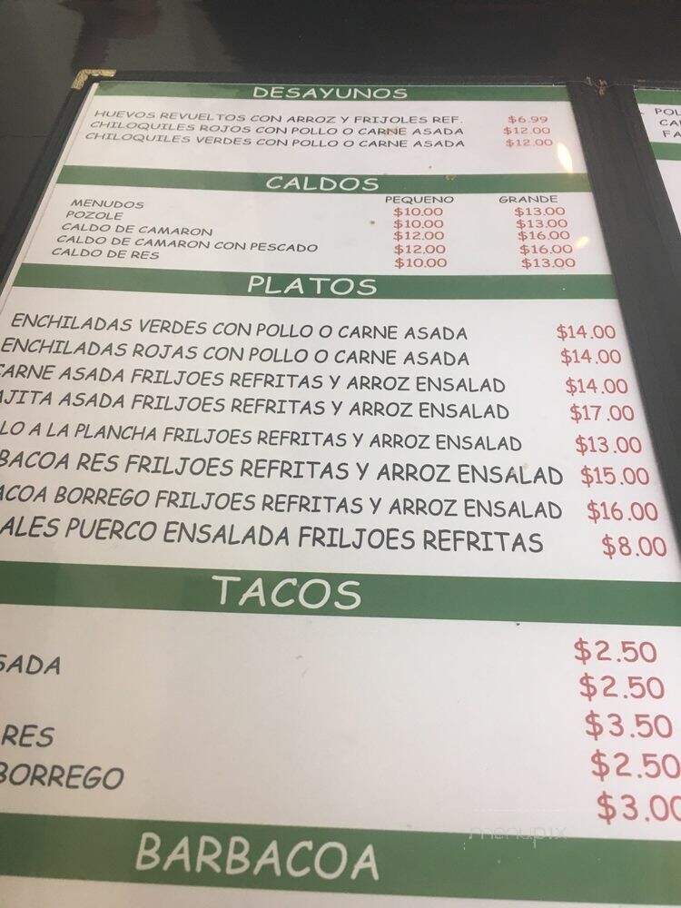 Agave Mexican Restaurant - West Palm Beach, FL menu_pic