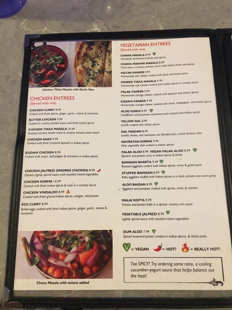 Teji's Indian Restaurant and Bar - Austin, TX menu_pic