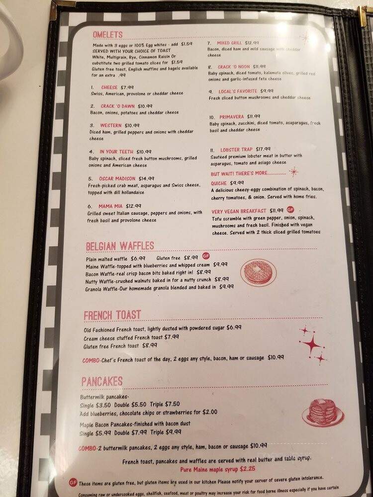 Amore Breakfast - Ogunquit, ME menu_pic