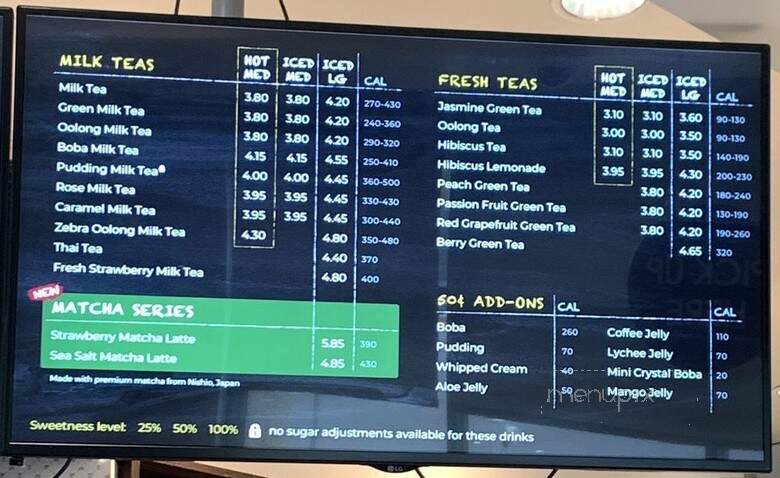 85 Degree C Bakery Cafe - Fountain Valley, CA menu_pic