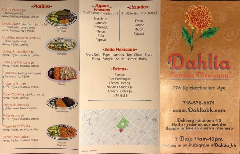 Bella Cholulita - Brooklyn, NY menu_pic
