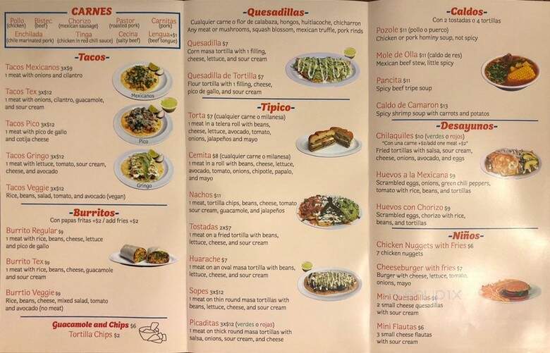 Bella Cholulita - Brooklyn, NY menu_pic