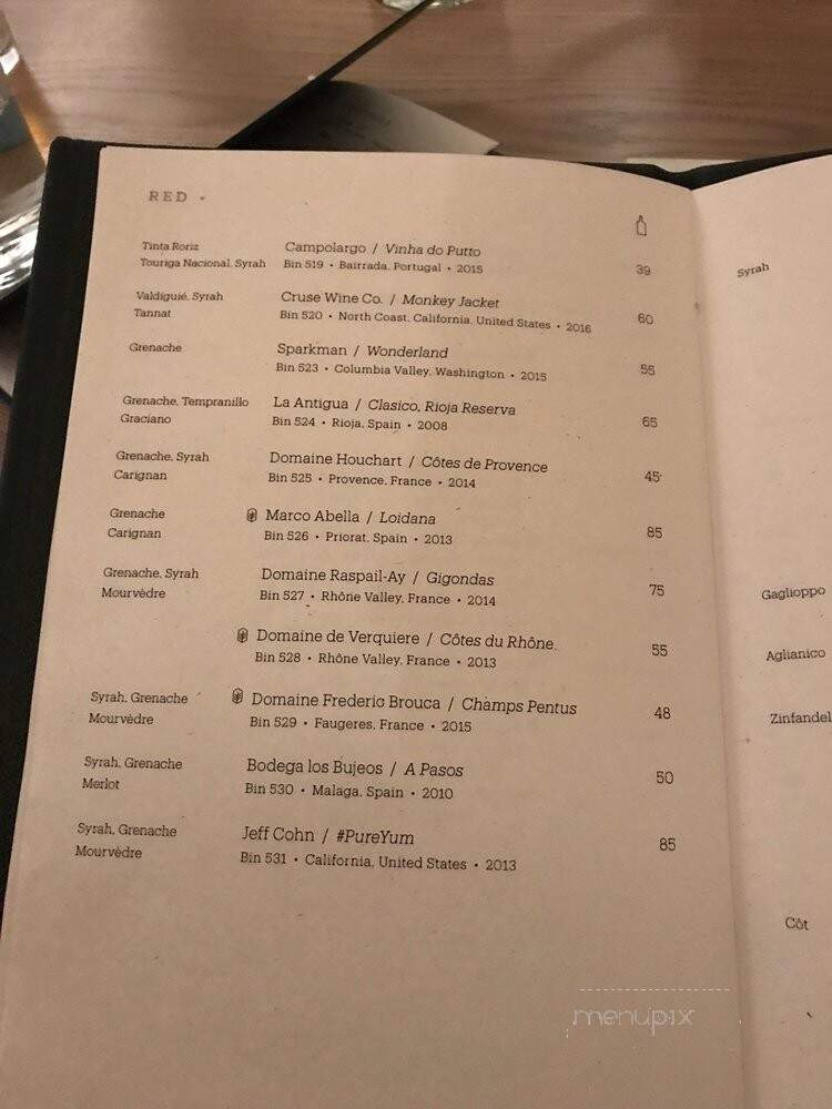 Tied House - Chicago, IL menu_pic