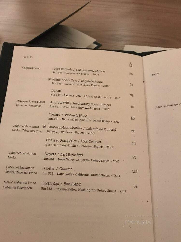 Tied House - Chicago, IL menu_pic