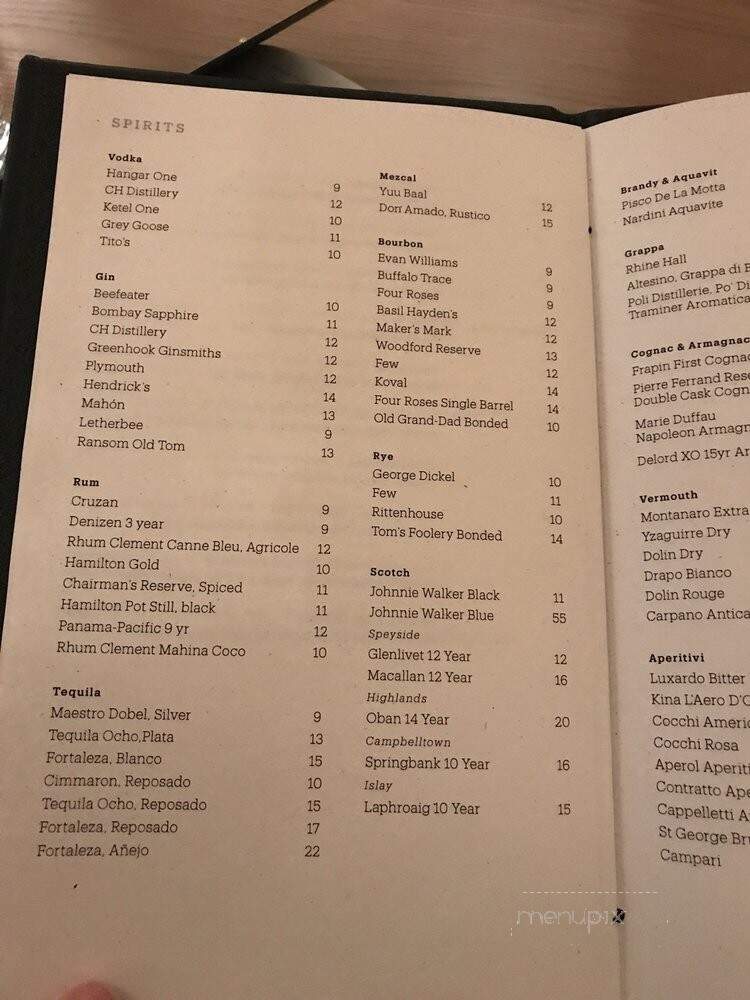 Tied House - Chicago, IL menu_pic