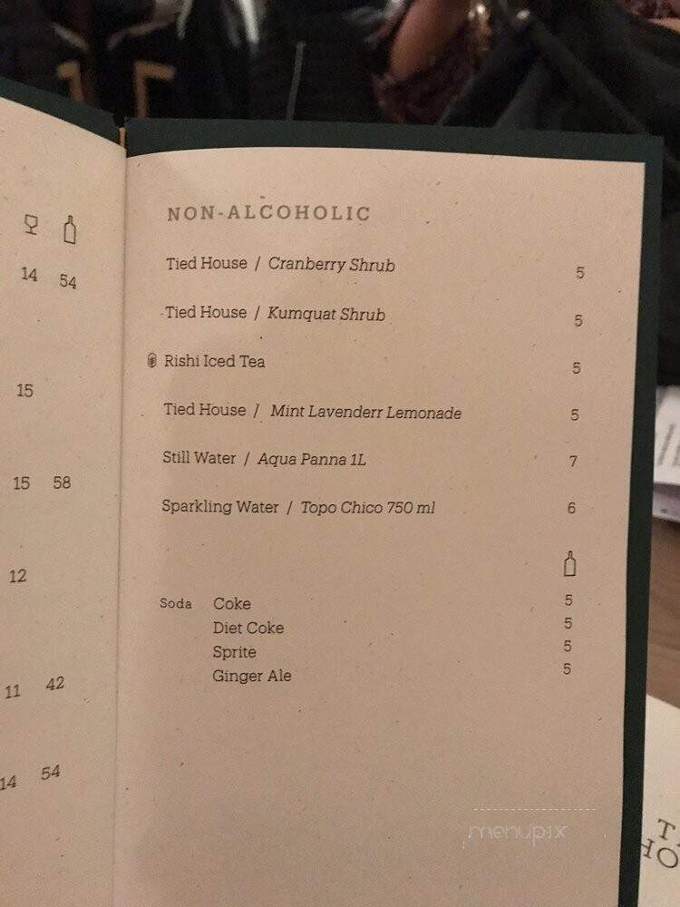 Tied House - Chicago, IL menu_pic