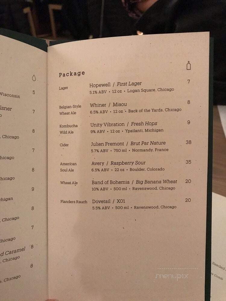 Tied House - Chicago, IL menu_pic
