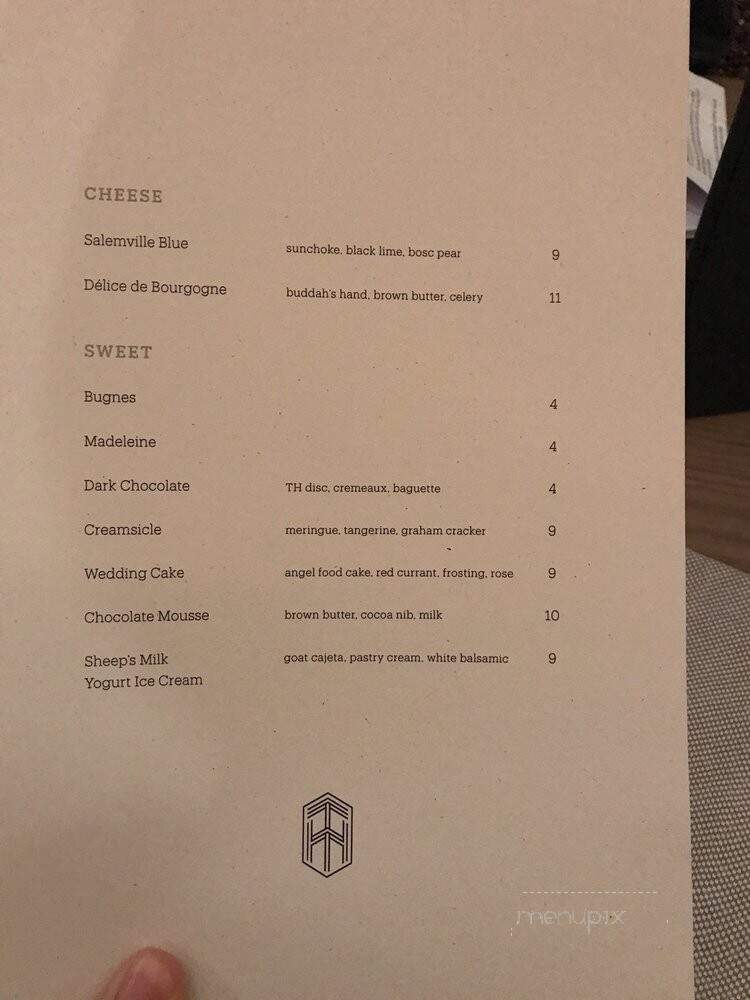 Tied House - Chicago, IL menu_pic