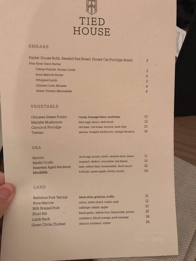 Tied House - Chicago, IL menu_pic