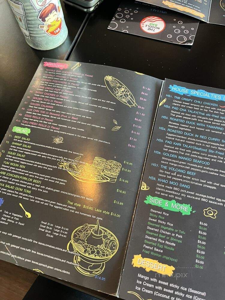 The Noodle Bar - Vancouver, WA menu_pic