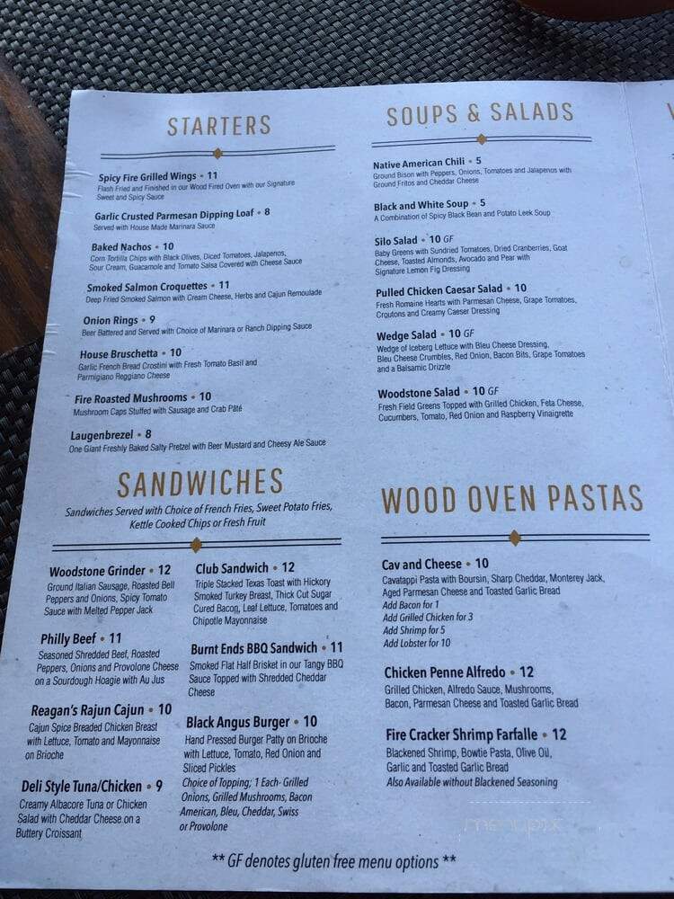 Woodstone Restaurant - Galena, IL menu_pic