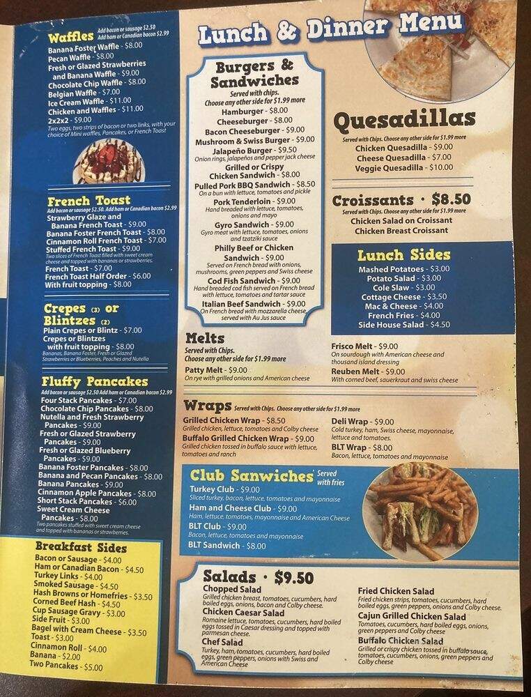 Ella's Pancake House - Avon, IN menu_pic